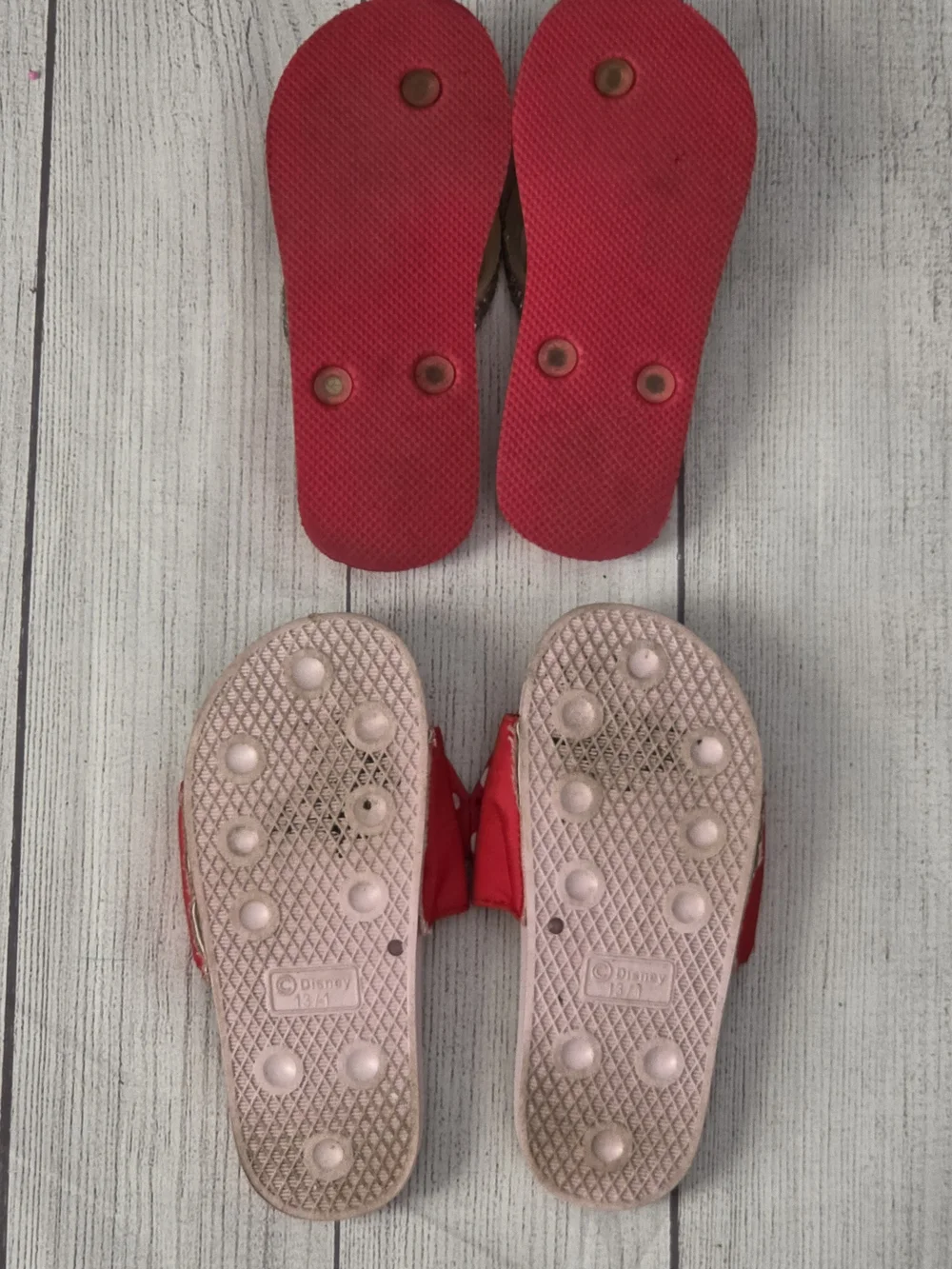 GAP Kids Red and Pink Minnie Mouse Sandal & Slide Duo